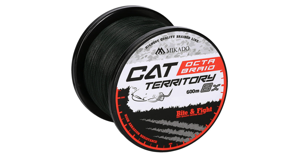 Mikado Geflochtene Schnüre - Cat Territory Octa Braid - 0.60mm/61.8kg/600m - Grün - 1 Spule