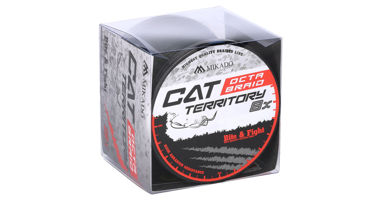 Mikado Geflochtene Schnüre - Cat Territory Octa Braid - 0.60mm/61.8kg/600m - Grün - 1 Spule