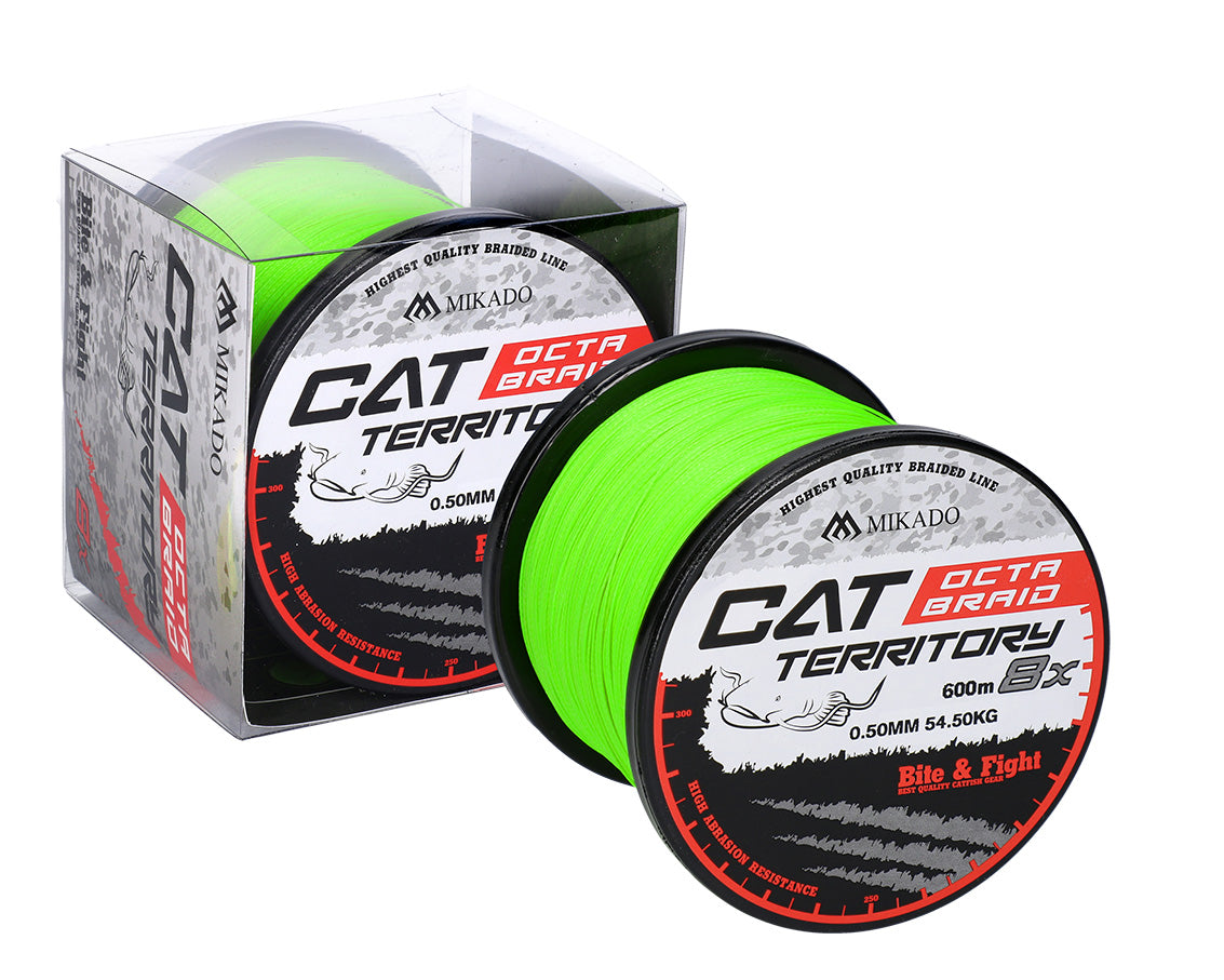 Mikado Geflochtene Schnüre - Cat Territory Octa Braid - 0.60mm/61.8kg/600m - Fluo - 1 Spule