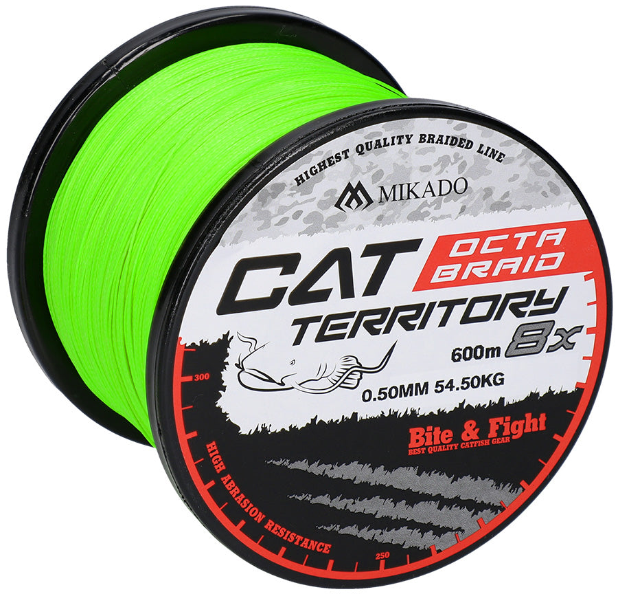 Mikado Geflochtene Schnüre - Cat Territory Octa Braid - 0.40mm/39.8kg/600m - Fluo - 1 Spule