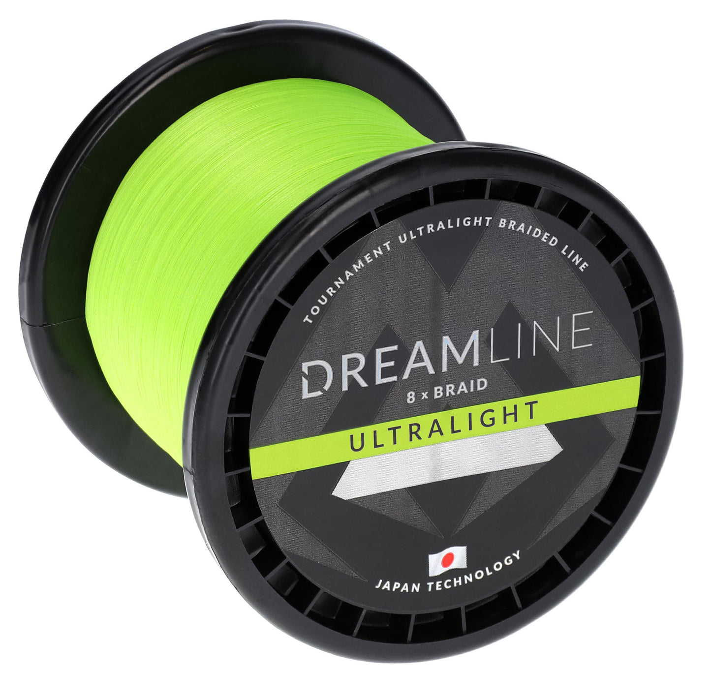 Mikado Geflochtene Schnüre - Dreamline Ultralight - 0.035mm/2.53kg/2100m - Fluo Grün - 1 Spule