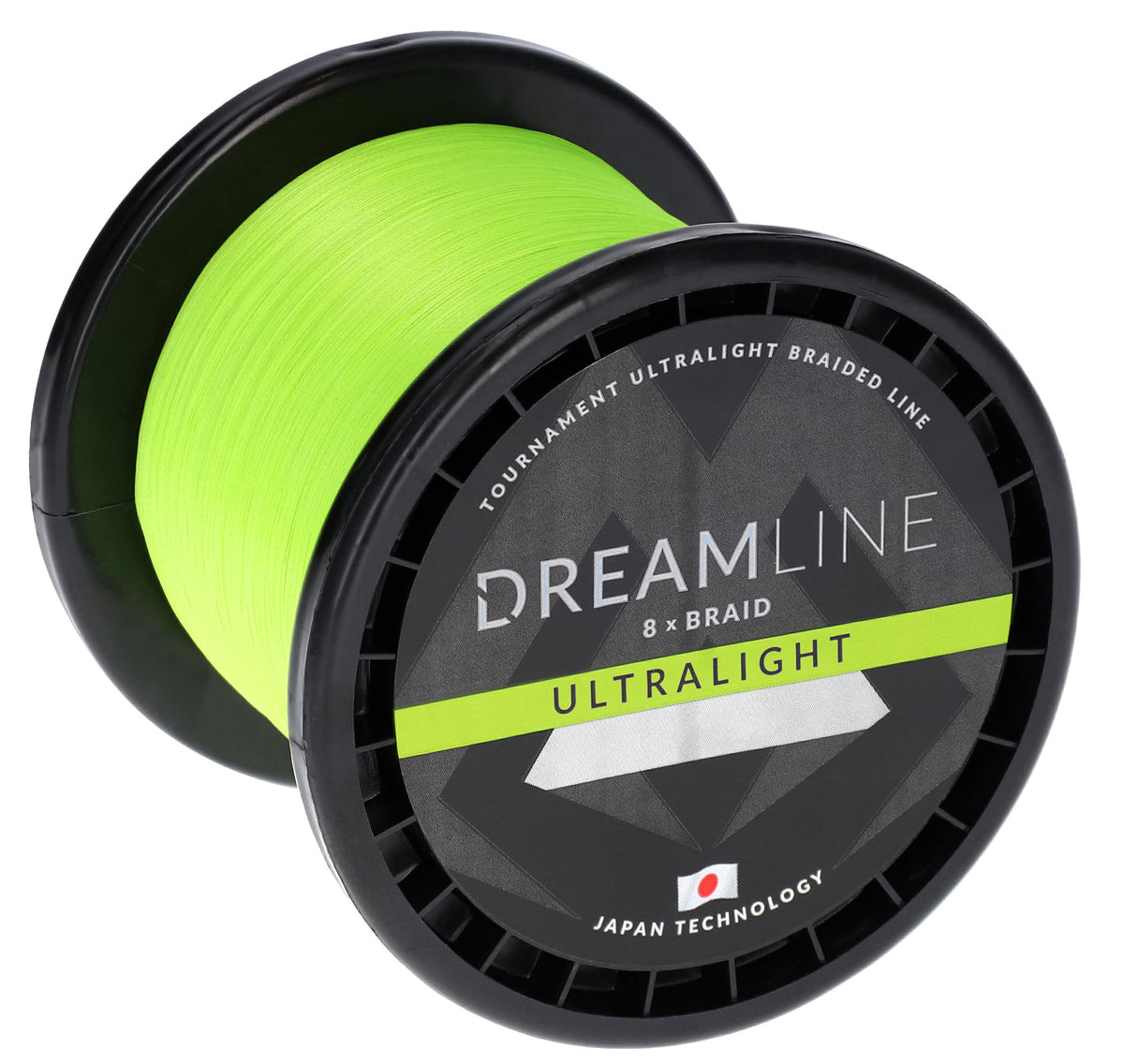 Mikado Geflochtene Schnüre - Dreamline Ultralight - 0.058mm/4.43kg/2100m - Fluo Grün - 1 Spule