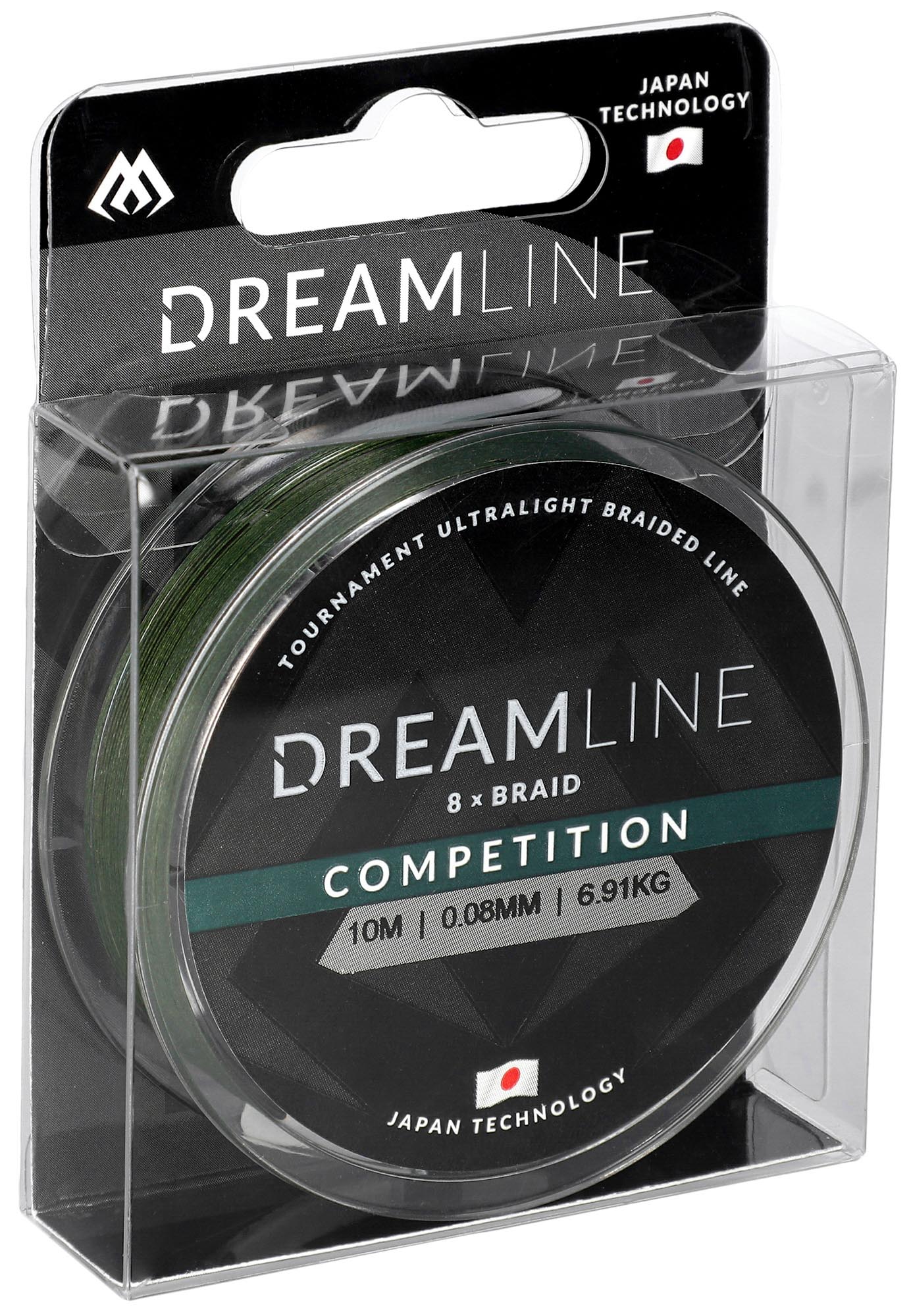 Mikado Geflochtene Schnüre - Dreamline Competition - 0.23mm/23.61kg/10m - Grün - 1 Spule