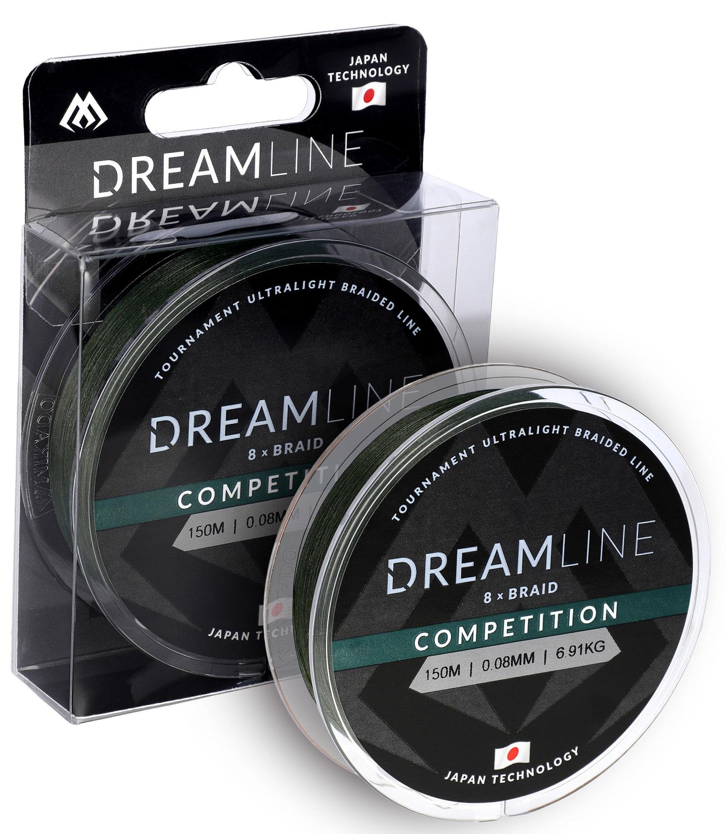 Mikado Geflochtene Schnüre - Dreamline Competition - 0.14mm/12.98kg/150m - Grün - 1 Spule