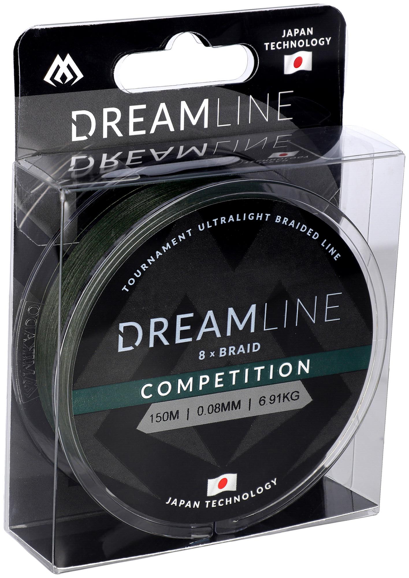 Mikado Geflochtene Schnüre - Dreamline Competition - 0.08mm/6.91kg/150m - Grün - 1 Spule