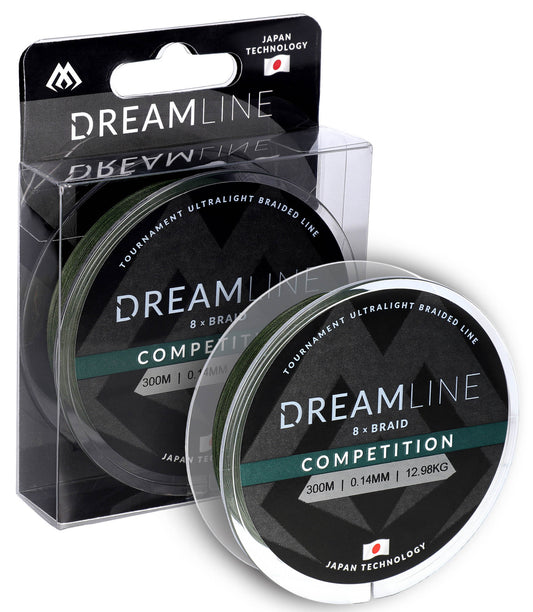 Mikado Geflochtene Schnüre - Dreamline Competition - 0.23mm/23.61kg/300m - Grün - 1 Spule