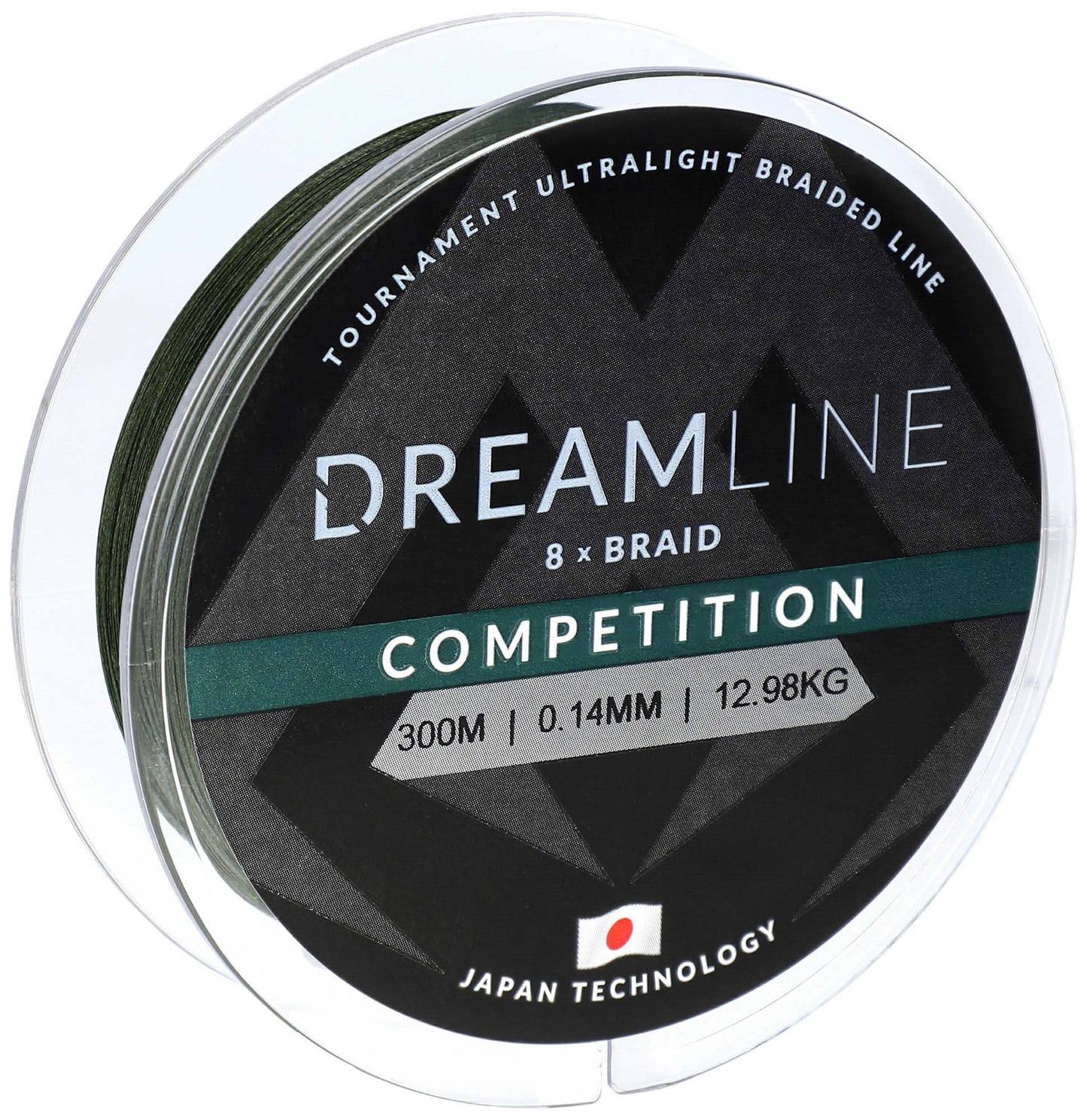 Mikado Geflochtene Schnüre - Dreamline Competition - 0.23mm/23.61kg/300m - Grün - 1 Spule