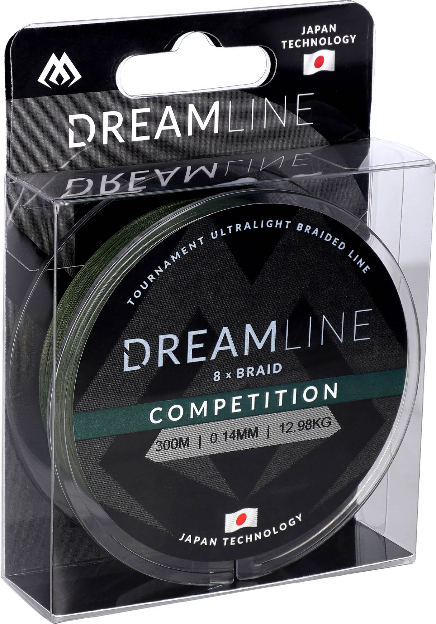 Mikado Geflochtene Schnüre - Dreamline Competition - 0.16mm/15.54kg/300m - Grün - 1 Spule