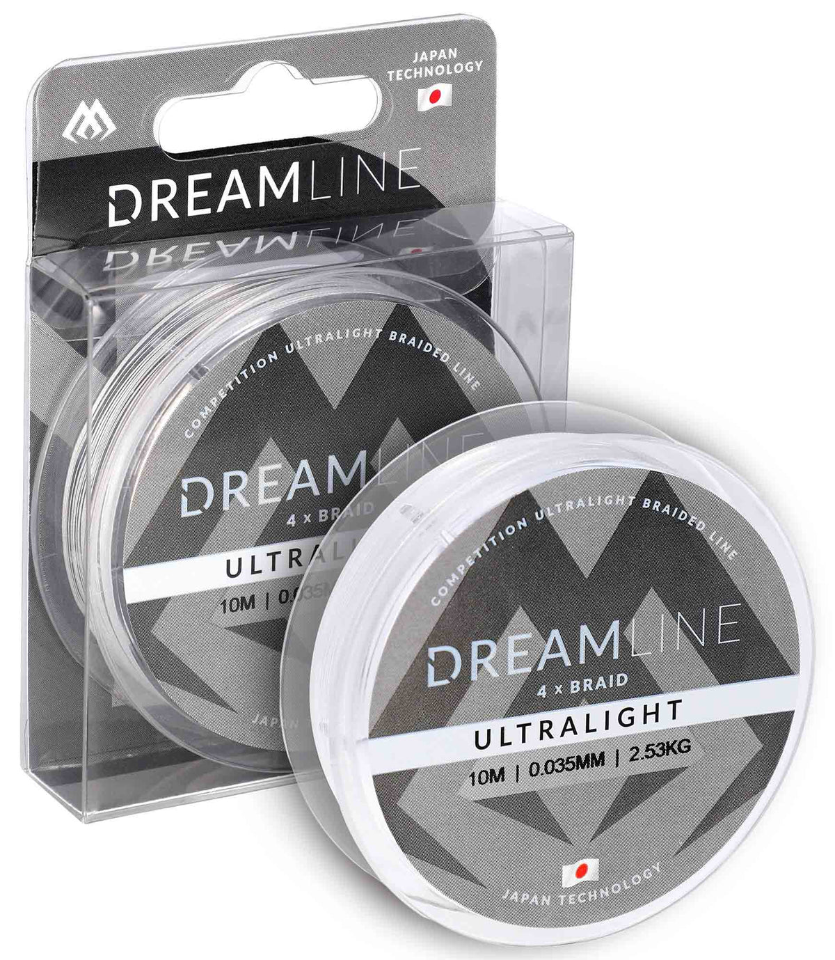 Mikado Geflochtene Schnüre - Dreamline Ultralight - 0.035mm/2.53kg/10m - Weiss - 1 Spule
