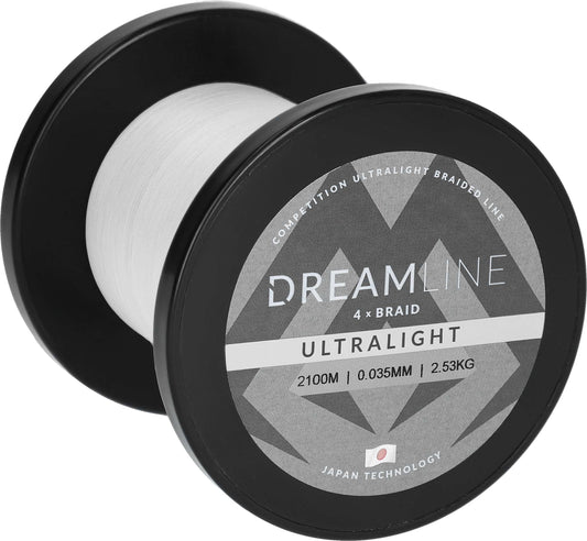 Mikado Geflochtene Schnüre - Dreamline Ultralight - 0.058mm/4.43kg/2100m - Weiss - 1 Spule