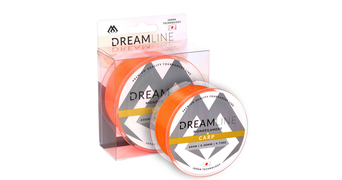 Mikado Schnur - Dreamline Carp - 0.24mm/6.54kg/300m - Fluo Orange - 1 Spule