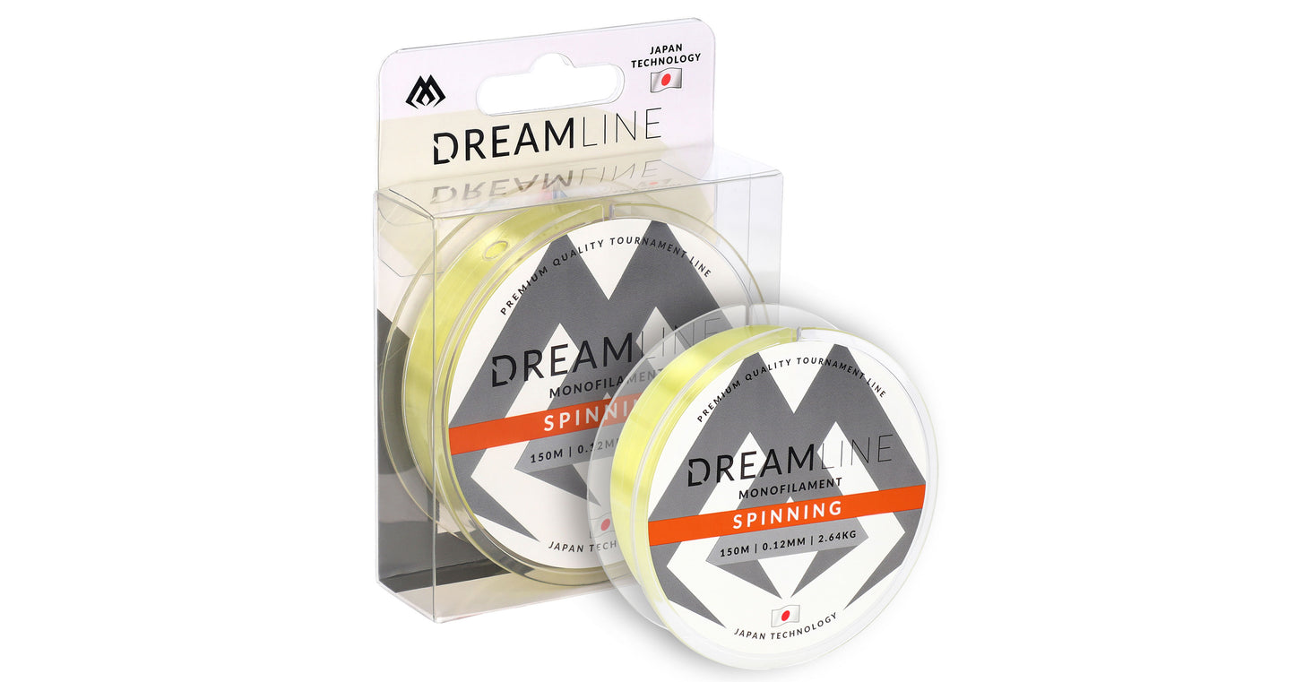 Mikado Schnur - Dreamline Spinning - 0.26mm/8.91kg/150m - Gelb - 1 Spule