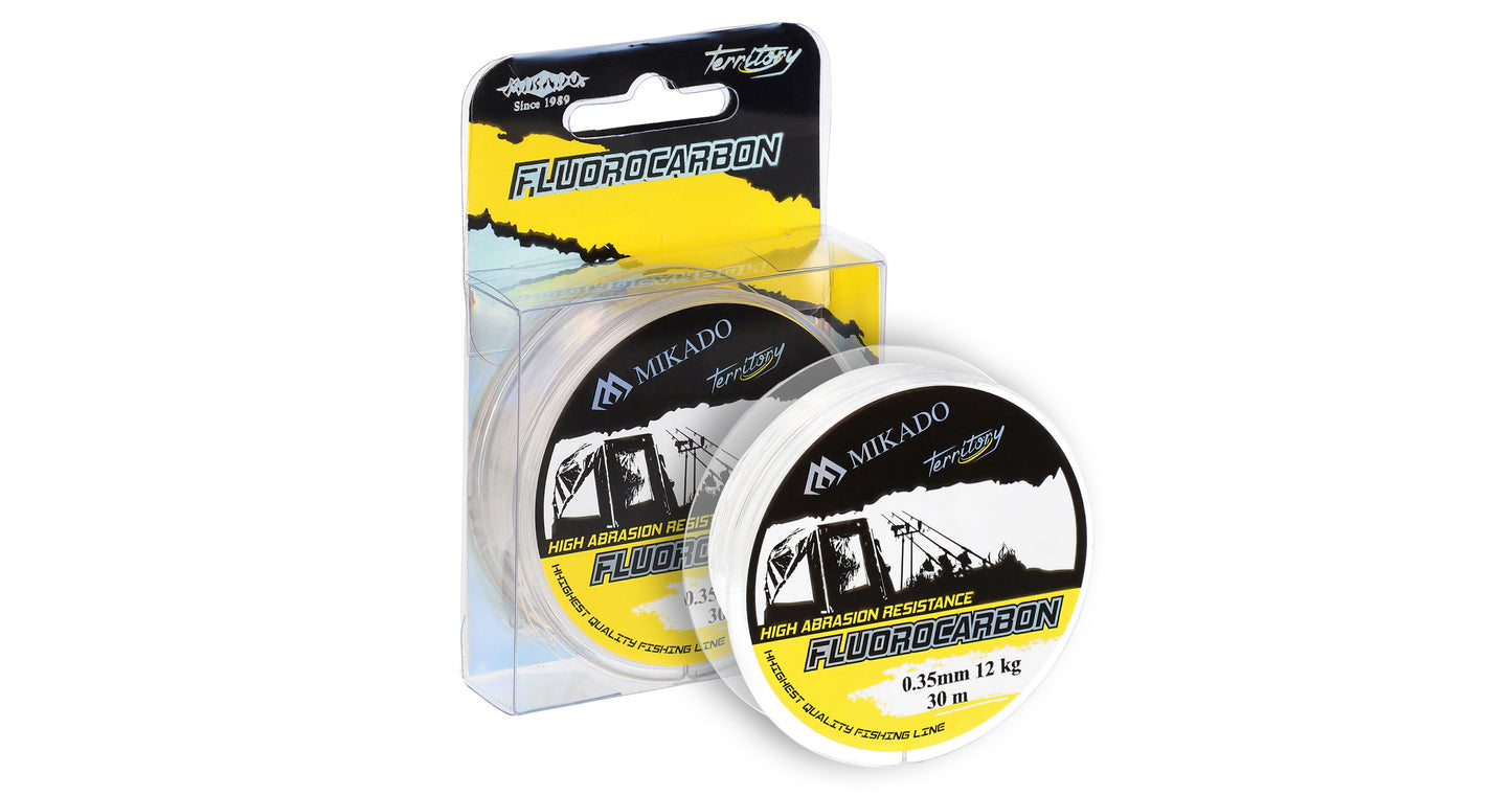 Mikado Schnur - Fluorocarbon Carp Territory - 0.40mm/15lbs/6.80kg/30m - 1 Spule