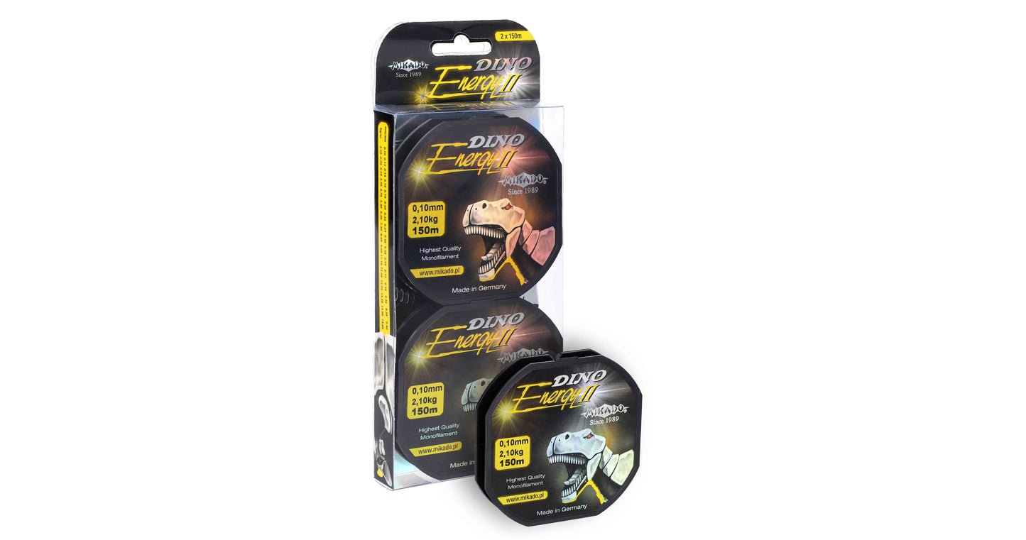 Mikado Schnur - Dino Energy Ii - 0.20mm/5.40kg/150m - 2 Spulen