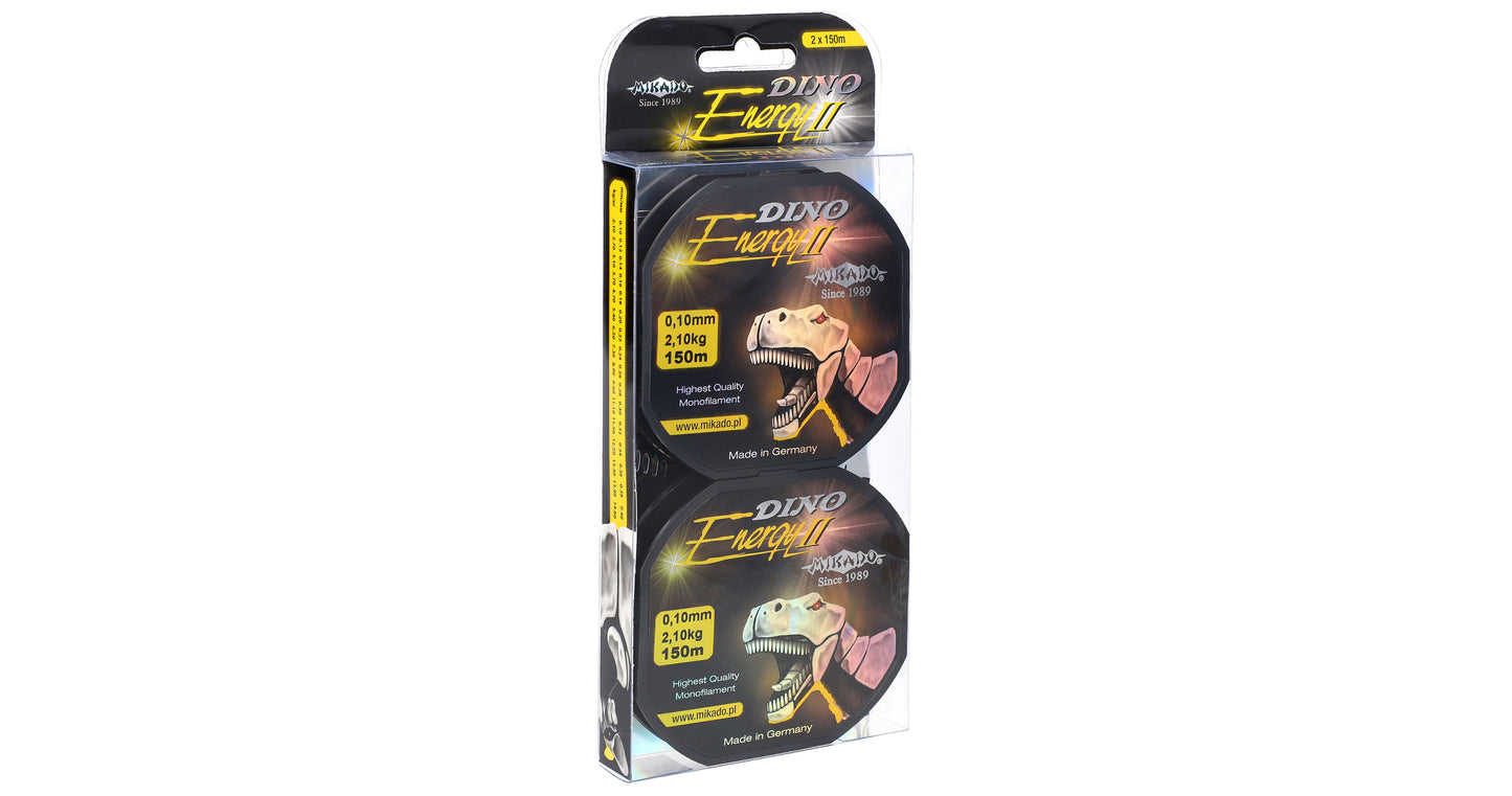 Mikado Schnur - Dino Energy Ii - 0.22mm/6.20kg/150m - 2 Spulen