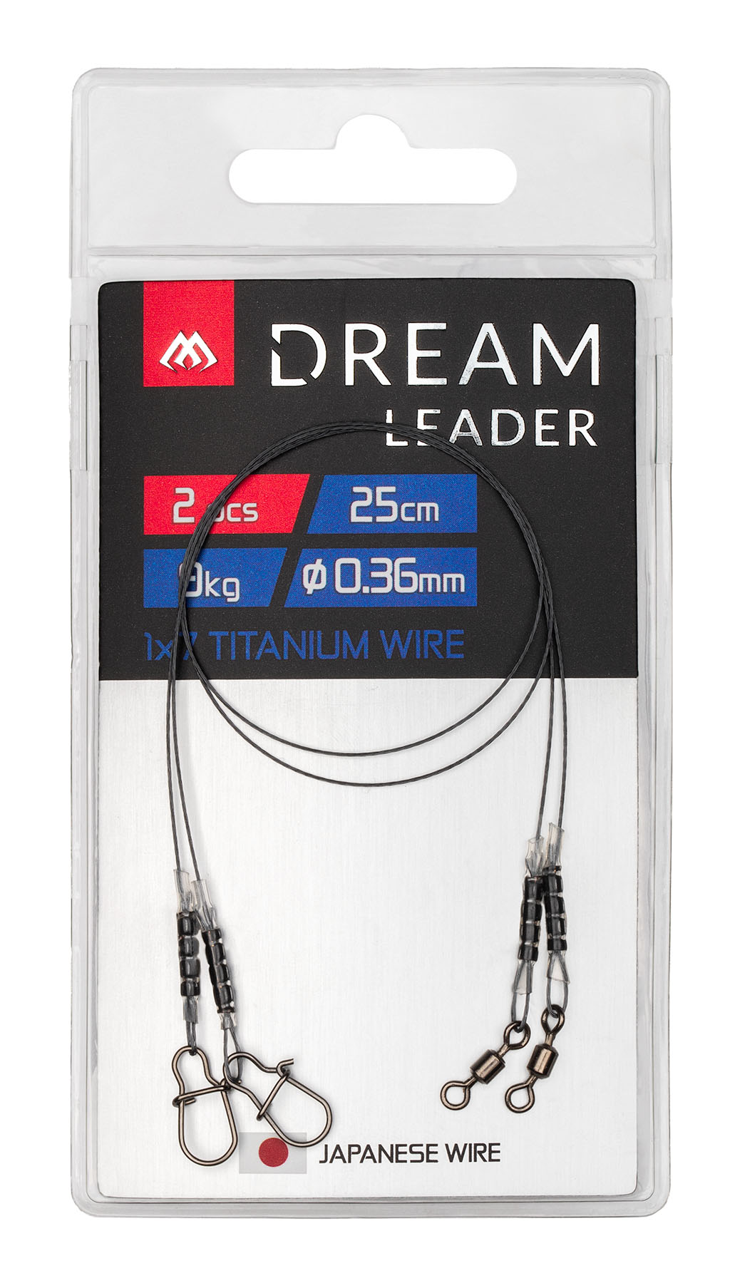 Mikado Leader - Dream Leader - Titanium 1x7 25cm/20LB/9kg - 2pcs