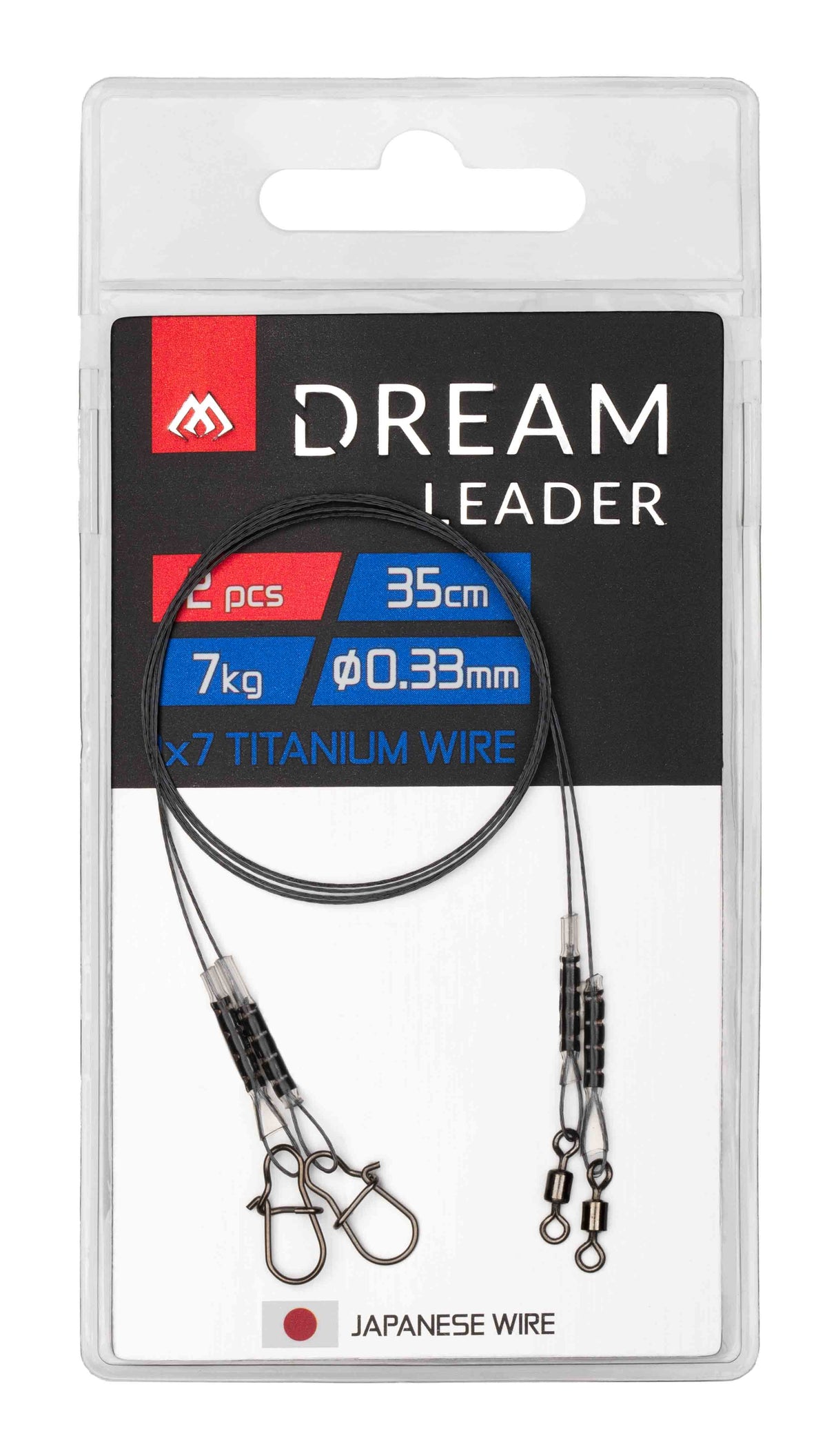 Mikado Leader - Dream Leader - Titanium 1x7 35cm/15LB/7kg - 2pcs