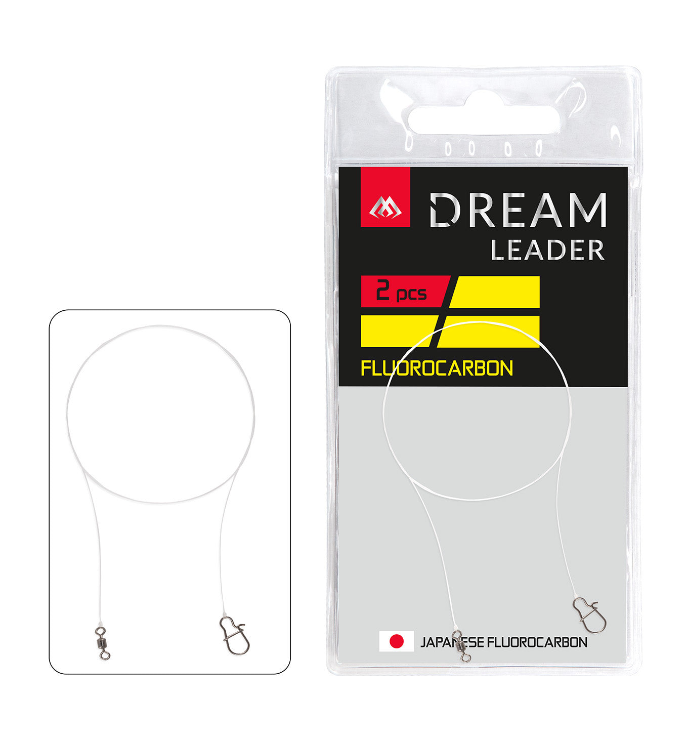 Mikado Leader - Dream Leader - Fluorocarbon 30cm/10LB/4.45kg - 2 Stk.