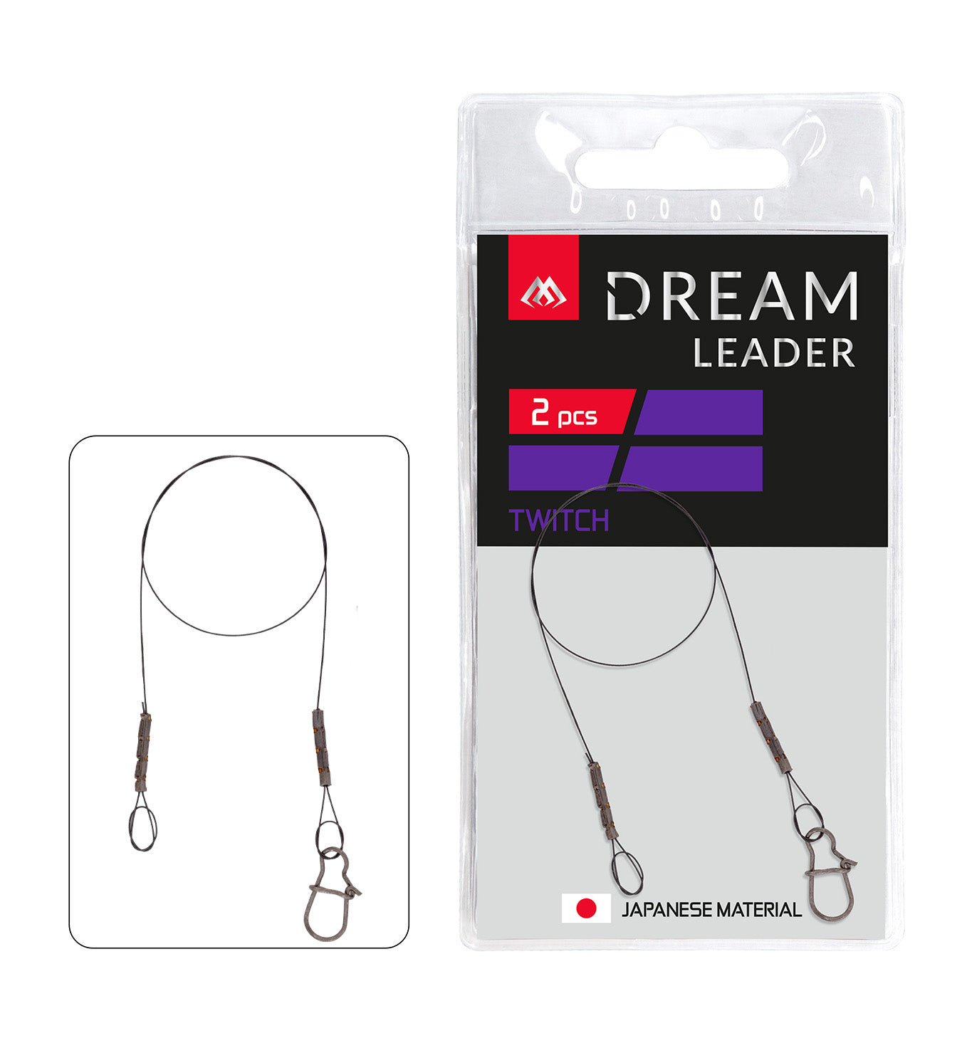 Mikado Leader - Dream Leader - Twitch 30cm/26LB/12kg - 2 Stk.