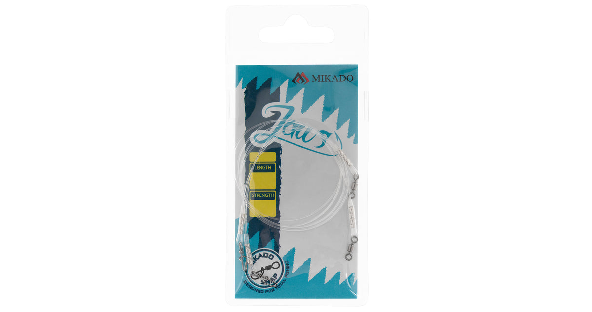 Mikado Fluorocarbon Leader - Jaws Strong 25cm/15kg - 2 Stk.