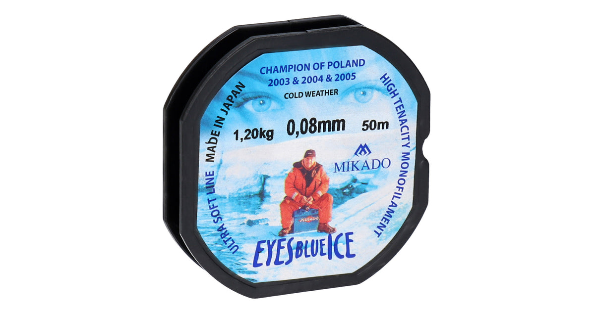 Mikado Schnur - Eyes Blue Ice - 0.10mm/1.80kg/50m - 10 Spulen