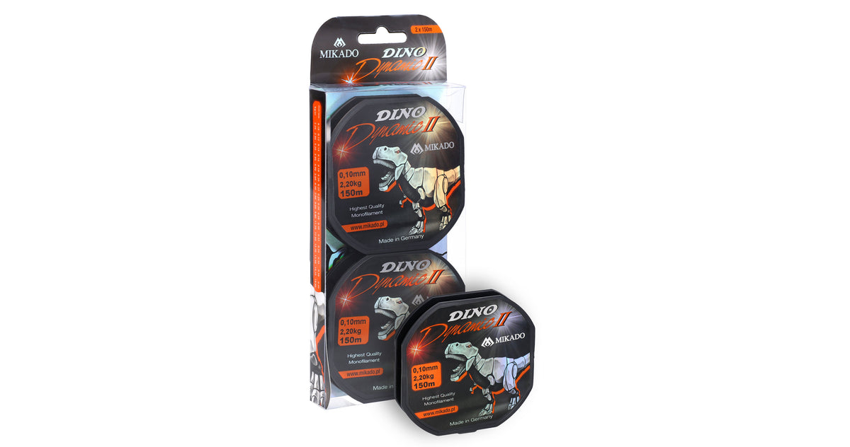 Mikado Schnur - Dino Dynamic Ii - 0.14mm/3.20kg/150m - 2 Spulen