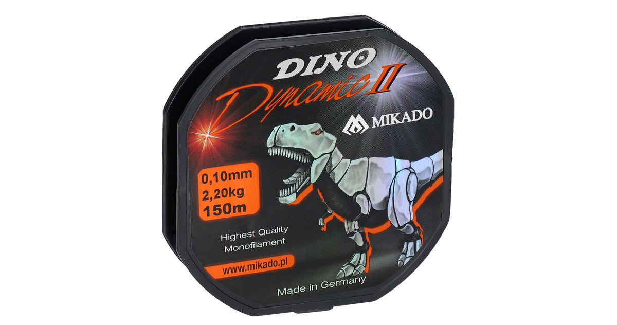 Mikado Schnur - Dino Dynamic Ii - 0.26mm/9.00kg/150m - 2 Spulen