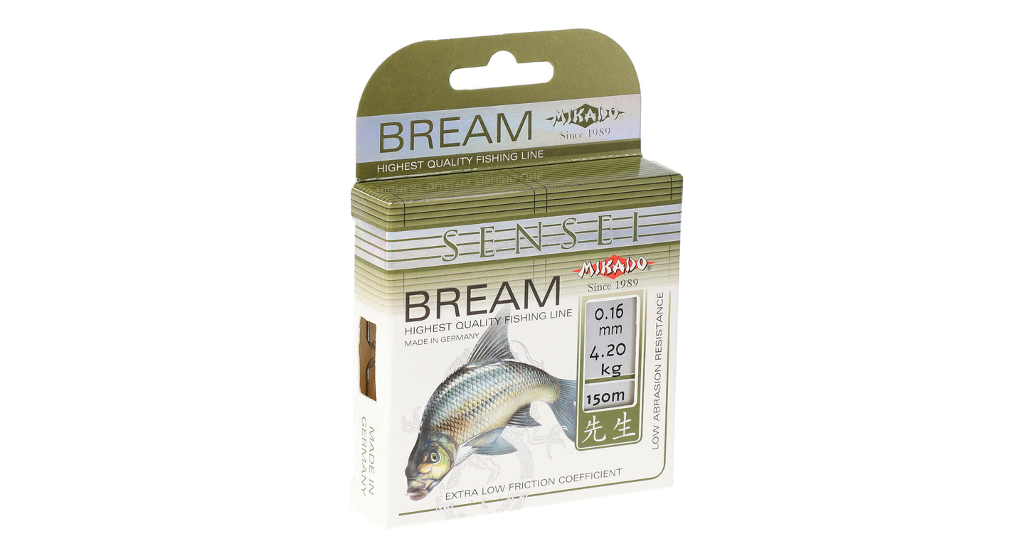 Mikado Schnur - Sensei Bream - 0.18mm/5.00kg/150m - 1 Spule