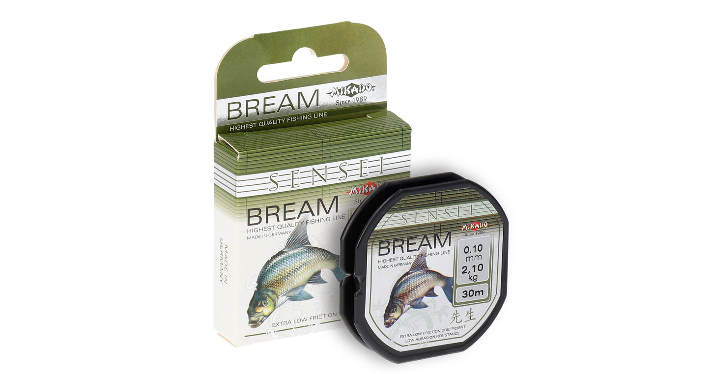 Mikado Schnur - Sensei Bream - 0.14mm/3.30kg/30m - 1 Spule