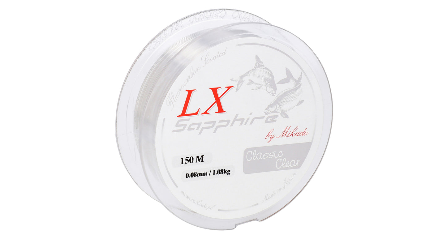 Mikado Schnur - Lx Sapphire Classic Clear - 0.08mm/1.08kg/150m - 1 Spule