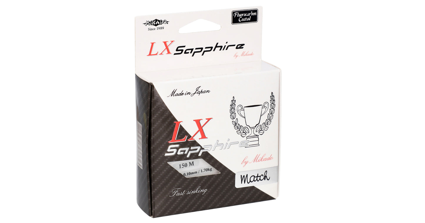 Mikado Schnur - Lx Sapphire Match - 0.10mm/1.70kg/150m - 1 Spule