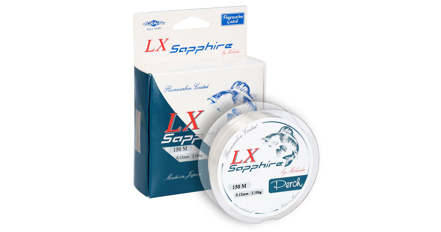 Mikado Schnur - Lx Sapphire Perch - 0.18mm/4.75kg/150m - 1 Spule