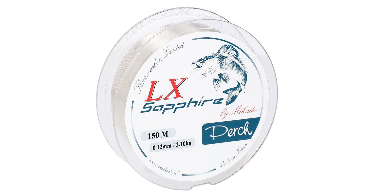 Mikado Schnur - Lx Sapphire Perch - 0.22mm/7.15kg/150m - 1 Spule