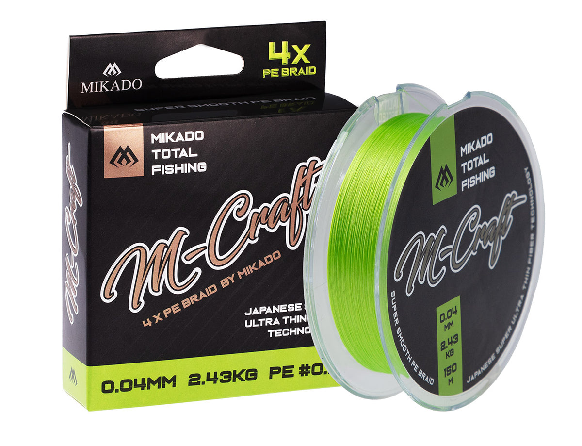 Mikado Geflochtene Schnüre - M-Craft Braid - 0.04mm/2.43kg/150m - Fluo - 1 Spule