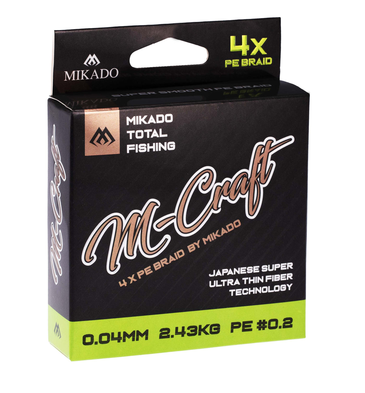 Mikado Geflochtene Schnüre - M-Craft Braid - 0.04mm/2.43kg/150m - Fluo - 1 Spule