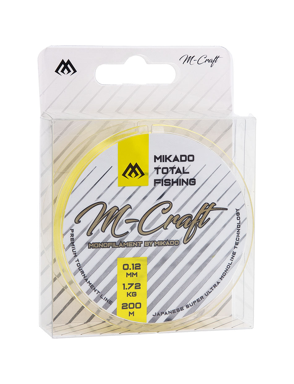 Mikado Schnur - M-Craft - 0.10mm/1.35kg/200m - Fluo Yellow - 1 Spule