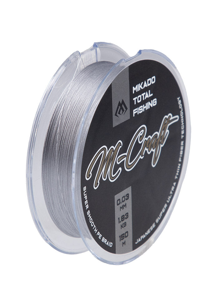 Mikado Geflochtene Schnüre - M-Craft Braid - 0.08mm/4.51kg/150m - Steel Gray - 1 Spule