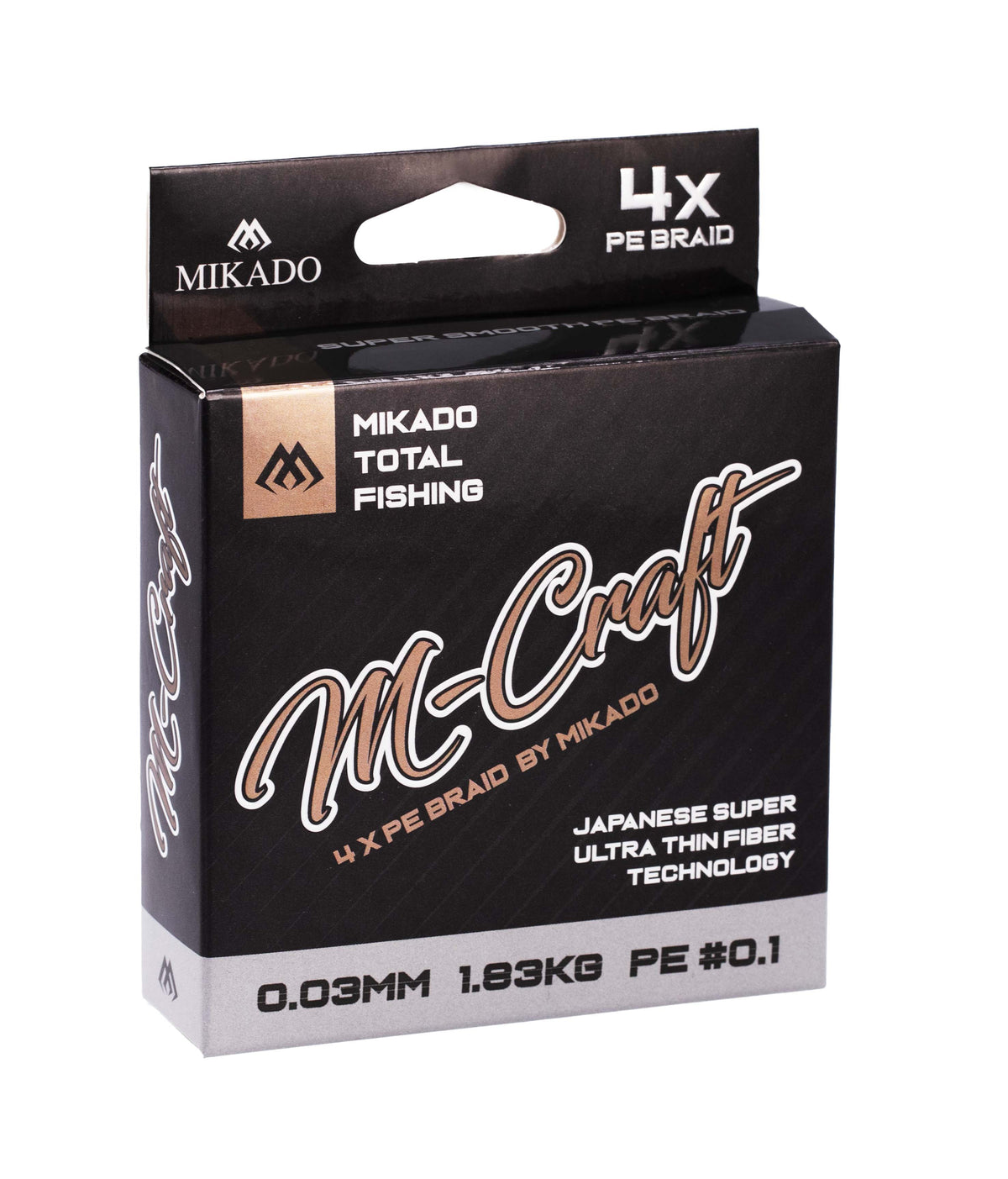 Mikado Geflochtene Schnüre - M-Craft Braid - 0.08mm/4.51kg/150m - Steel Gray - 1 Spule