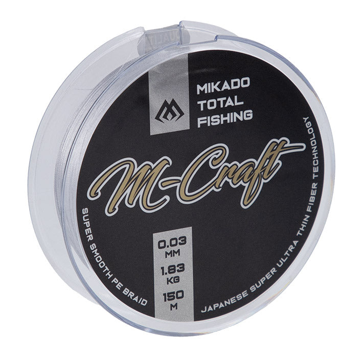 Mikado Geflochtene Schnüre - M-Craft Braid - 0.04mm/2.43kg/150m - Steel Gray - 1 Spule