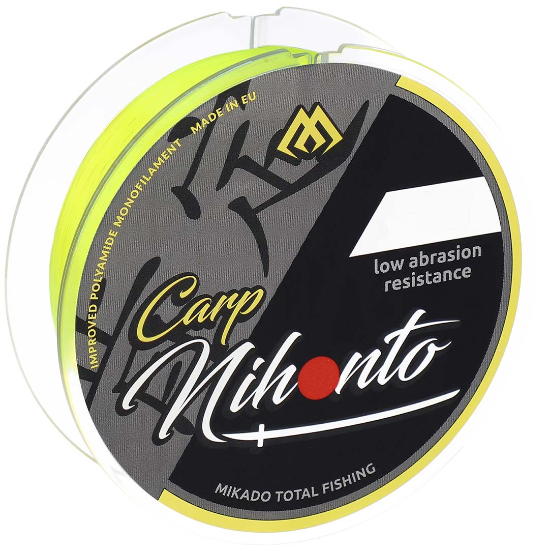 Mikado Schnur - Nihonto Carp - 0.28mm/8.80kg/600m - Fluo Gelb - 1 Spule