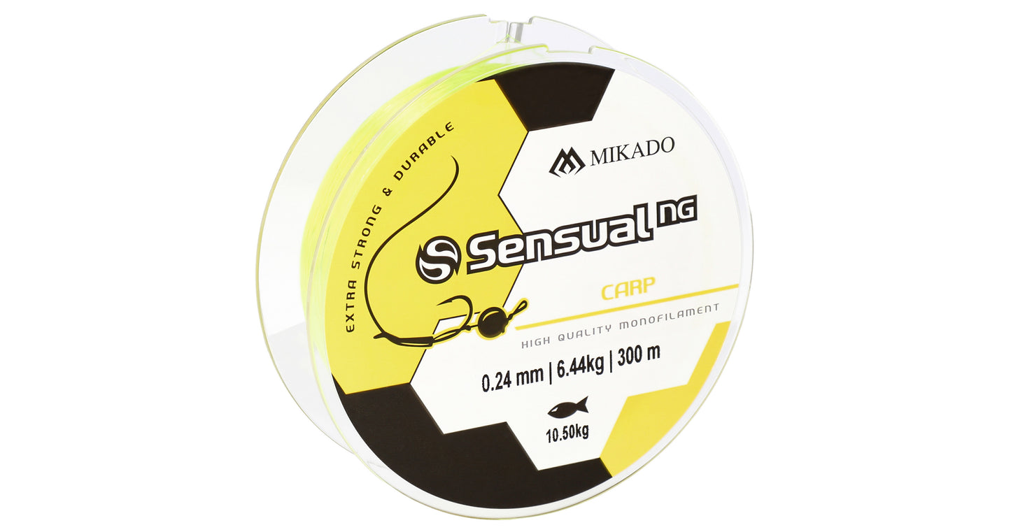 Mikado Schnur - Sensual N.G. Carp 0.35mm/23kg/300m - Gelb - 1 Spule