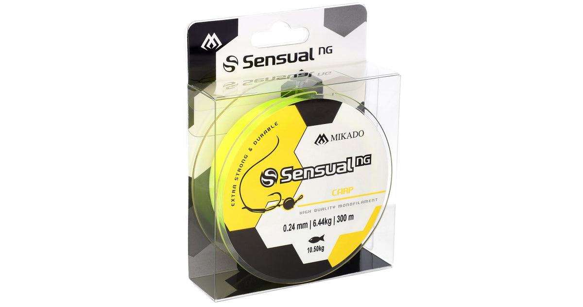 Mikado Schnur - Sensual N.G. Carp 0.40mm/26.5kg/300m - Gelb - 1 Spule