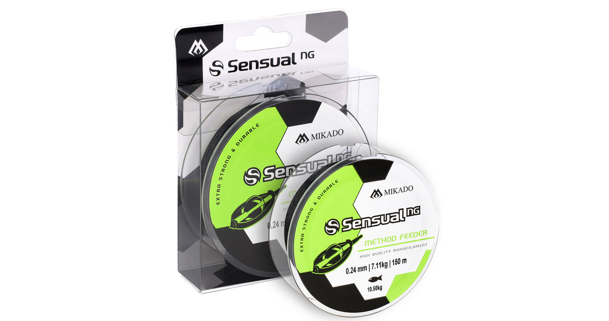 Mikado Schnur - Sensual N.G. Method Feeder 0.20mm/7.5kg/150m - Schwarz - 1 Spule