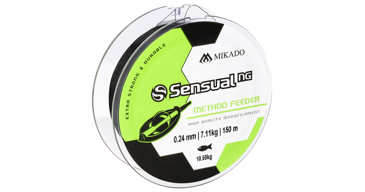 Mikado Schnur - Sensual N.G. Method Feeder 0.18mm/6.5kg/150m - Schwarz - 1 Spule