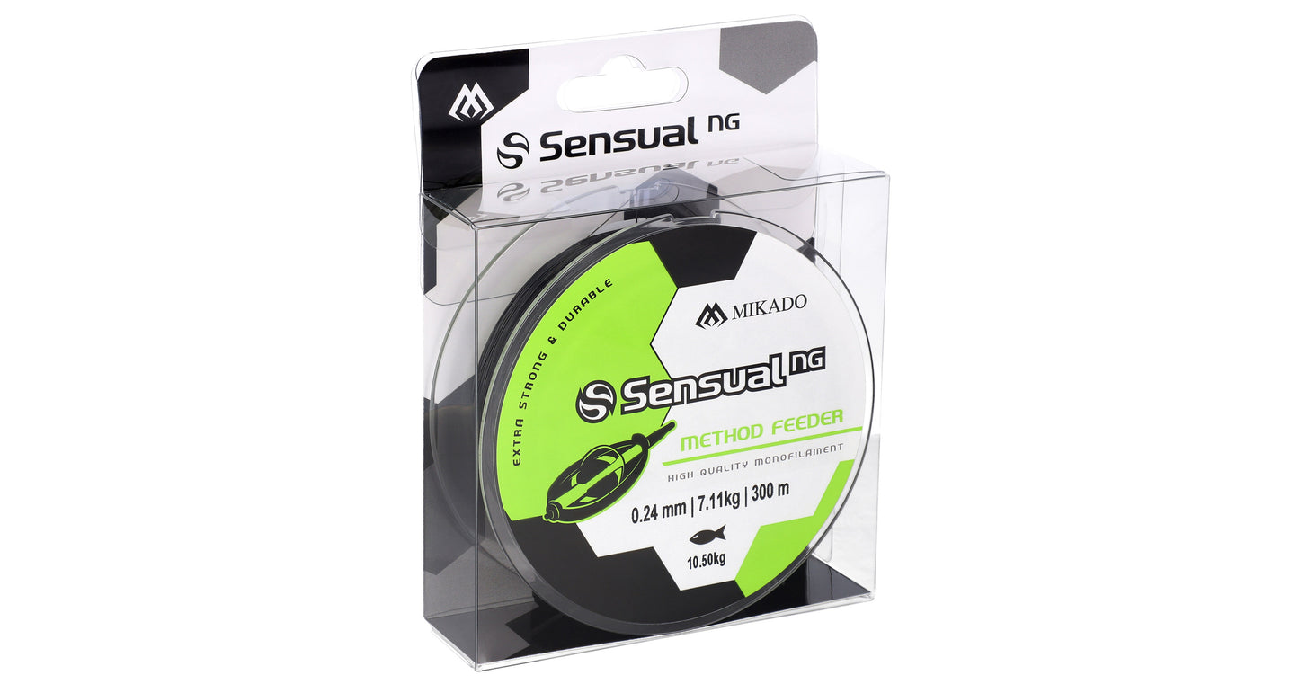 Mikado Schnur - Sensual N.G. Method Feeder 0.24mm/10.5kg/300m - Schwarz - 1 Spule