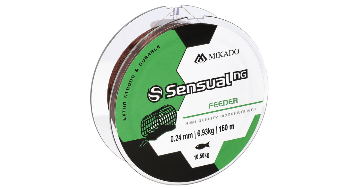 Mikado Schnur - Sensual N.G. Feeder 0.22mm/9kg/150m - Braun - 1 Spule