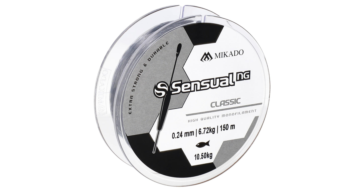 Mikado Schnur - Sensual N.G. Classic 0.24mm/10.5kg/150m - Transparent - 1 Spule