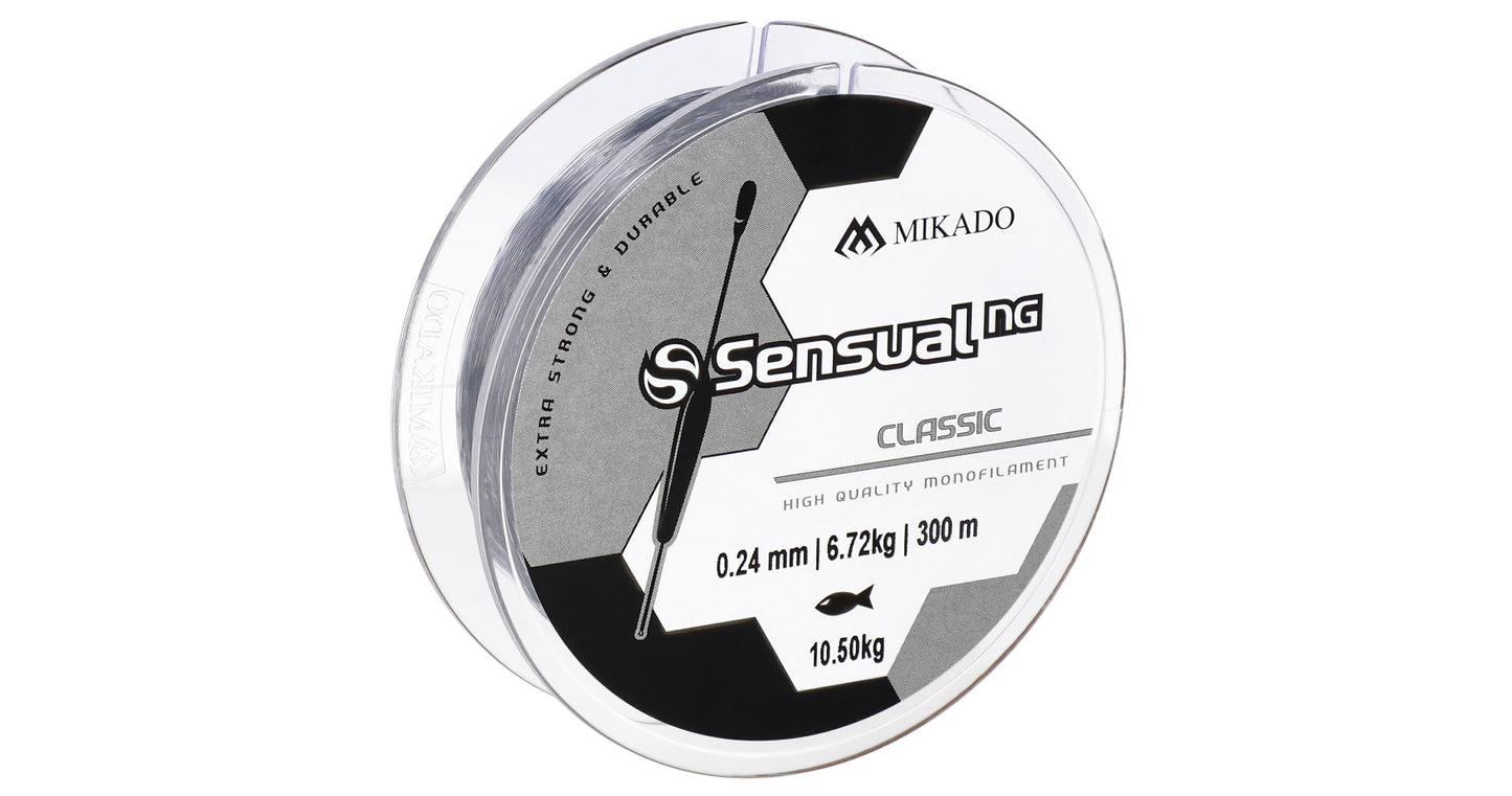 Mikado Schnur - Sensual N.G. Classic 0.24mm/10.5kg/300m - Transparent - 1 Spule