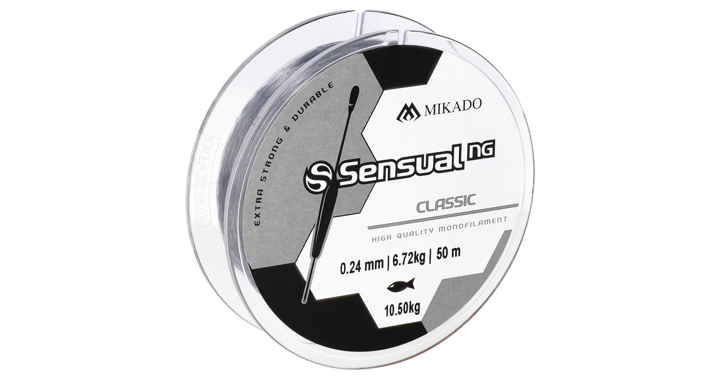 Mikado Schnur - Sensual N.G. Classic 0.20mm/7.5kg/50m - Transparent - 1 Spule