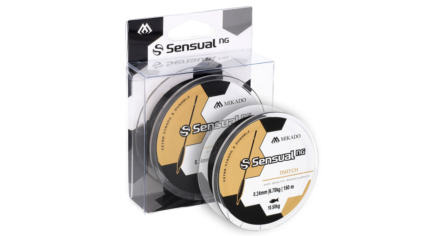 Mikado Schnur - Sensual N.G. Match 0.14mm/3.5kg/150m - Schwarz - 1 Spule